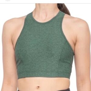 Outdoor Voices Athena Crop Top in Hunter Green